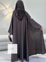 عباية بلاك بيري دبل كلوش - بني فاتح