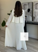 عباية هاليا | بقماش ڤينا قصة الجاكت الخلف كسرات -...