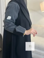 عباية ميساء l بقماش جوخ مميز - اسود