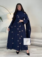 تشكيلة رمضان l عباية عهود بقماش حرير مغسول مطرز كر...