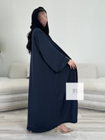 جديد الصيف l عباية مياده دبل فيس - اسود وكحلي