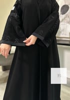 تشكيلة العيد | كريب الابداع بتطريز اسود اسوارة