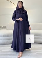 تشكيلة الصيف | عباية شيفون دبل فيس - موف