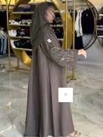 جديد الصيف | عباية كريب الاناقة مطرز دبل كلوش - بن...