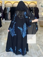 عباية كريب المملكة بتطريز سماوي