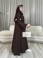 عباية ريتال مع سدو بهدب - بني