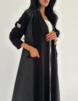 كريب اسود عملي مع تفته كلوش بجيب