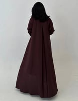 عباية كريب خفيف كلوش كسره من الخلف