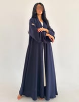 كريب ياباني كحلي غامق قصة عملية