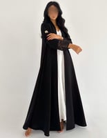 كريب ملكي عملي اكمام دانتيل كلوش