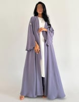 كريب لافندر ياباني عملي كلوش اكمام كلوش