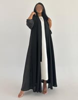 كريب صيفي مع جاكار حرير كلوش