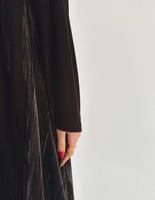 مخمل بني مع مخمل كسرات فالجوانب كلوش