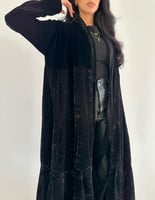 مخمل اسود بأسود كلوش طبقات