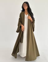 كريب خفيف ياباني اكمام كلوش القصة كلوش