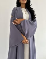 كريب لافندر ياباني عملي كلوش اكمام كلوش