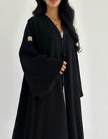 كريب عملي اندونيسي منقط اكمام كلوش قصة كلوش