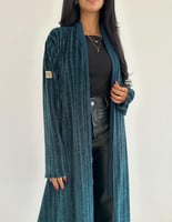 مخمل مع شيفون مكسر نص كلوش