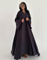 كريب عملي خفيف موف كلوش اكمام كلوش مع الفستان