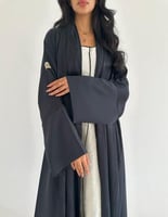 حرير مخطط مع كريب ناعم كلوش بكسرات