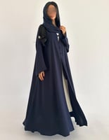 كريب ياباني كحلي غامق قصة عملية