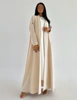 لنن طبيعي بيج مع لنن مطرز