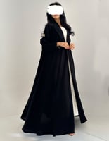 عباية عملية كلوش اسود فاحم