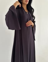 كريب عملي خفيف موف كلوش اكمام كلوش مع الفستان