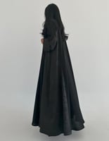 كريب صيفي مع جاكار حرير كلوش