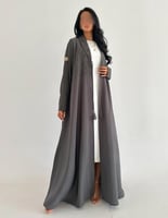 كريب زيتي نص كلوش مع جاكار