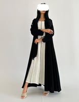 كريب صيفي كلوش جاكار مكرمش من الخلف