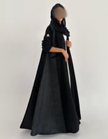 كريب اسود عملي مع تفته كلوش بجيب