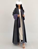 كريب بودرة ياباني كلوش رمادي وموف