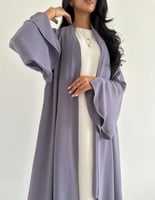 كريب لافندر ياباني عملي كلوش اكمام كلوش