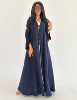 كريب ياباني كحلي غامق قصة عملية