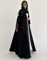 كريب سيراميك مع لنن رمادي كلوش