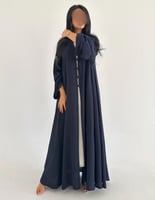 كريب ياباني كحلي غامق قصة عملية