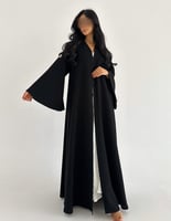 كريب عملي اندونيسي منقط اكمام كلوش قصة كلوش