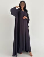 كريب عملي خفيف موف كلوش اكمام كلوش مع الفستان