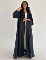 حرير مخطط مع كريب ناعم كلوش بكسرات