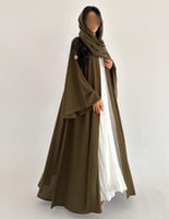 كريب خفيف ياباني اكمام كلوش القصة كلوش