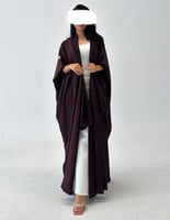 عباية نص بشت حرير خفيف