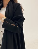 عباية جاكار كلوش أكمام بأزرار