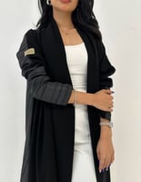 عباية كلوش من الخلف تفته مخططه لمعه