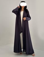 كريب ناعم صيفي مع أكمام حرير بودرة كلوش