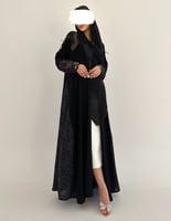 كريب مع دانتيل فرنسي فاخر جوانب وأكمام