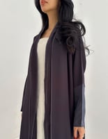 كريب ناعم صيفي مع أكمام حرير بودرة كلوش