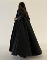 عباية قصة كلوش والاكمام جلد