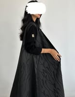 عباية تفته مع اكمام كريب كلوش