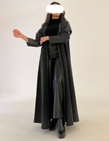 عباية قصة كلوش والاكمام جلد